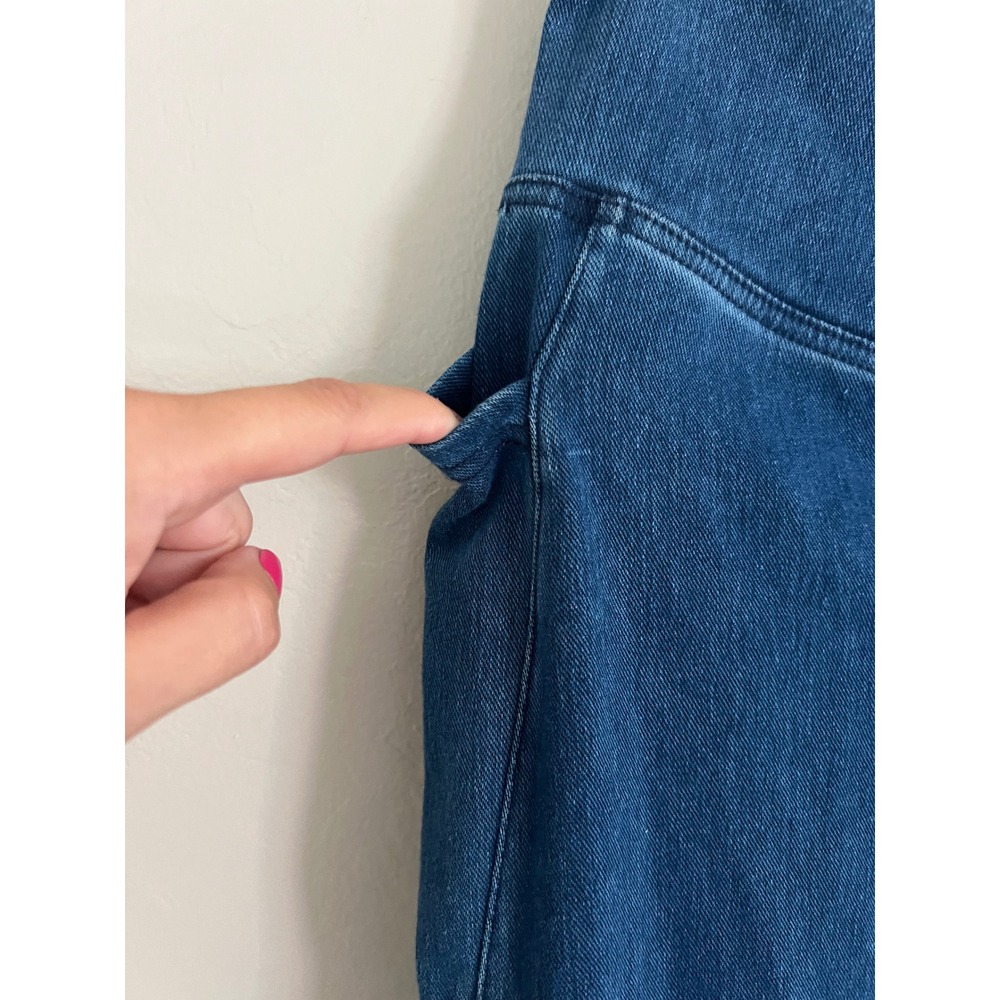 NWT Halara Flex Crossover Pocket Washed Denim Work Leggings - Picture 7 of 7